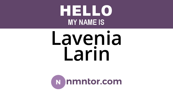 Lavenia Larin