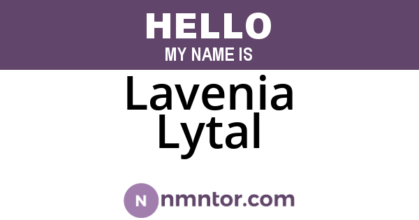 Lavenia Lytal