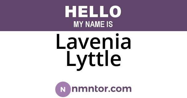 Lavenia Lyttle