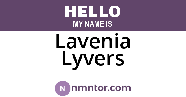 Lavenia Lyvers