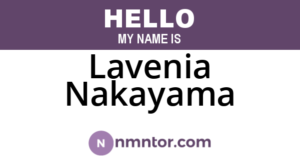 Lavenia Nakayama