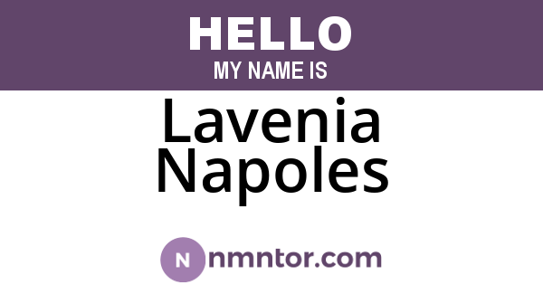 Lavenia Napoles