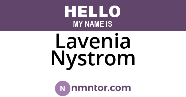 Lavenia Nystrom