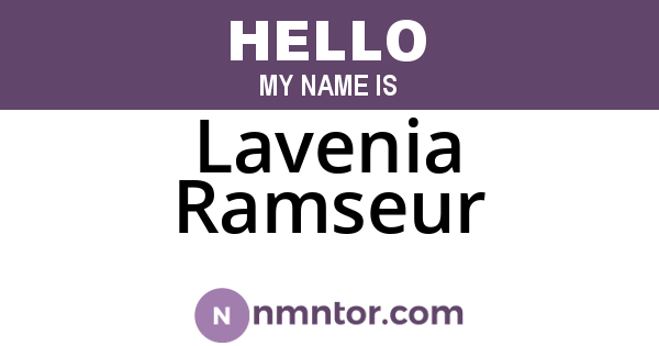 Lavenia Ramseur