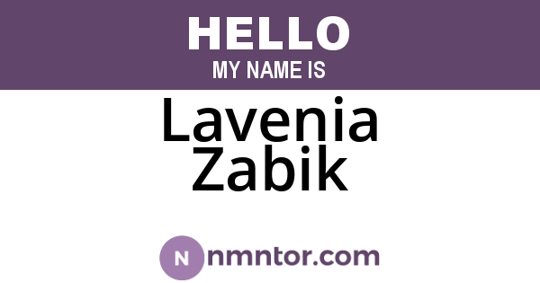 Lavenia Zabik