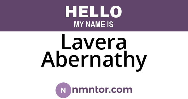 Lavera Abernathy