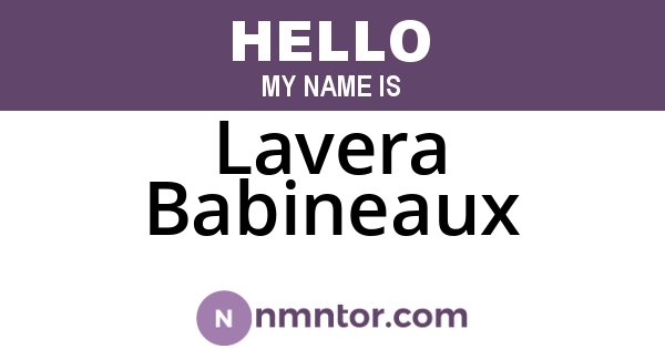 Lavera Babineaux