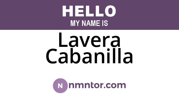 Lavera Cabanilla