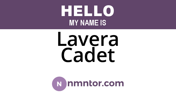 Lavera Cadet