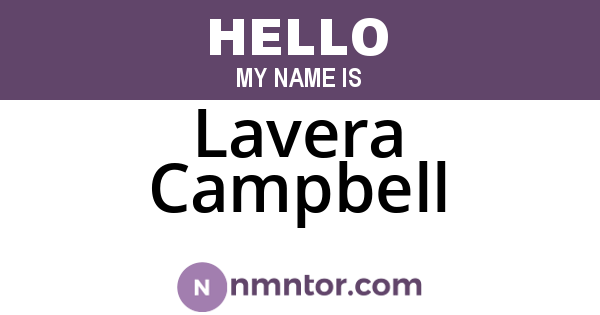 Lavera Campbell
