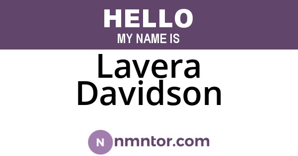 Lavera Davidson