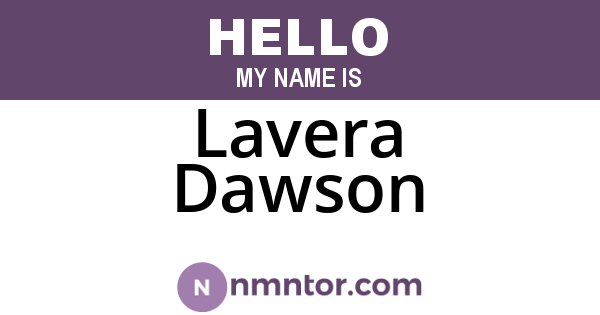 Lavera Dawson