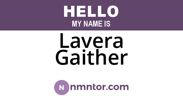 Lavera Gaither