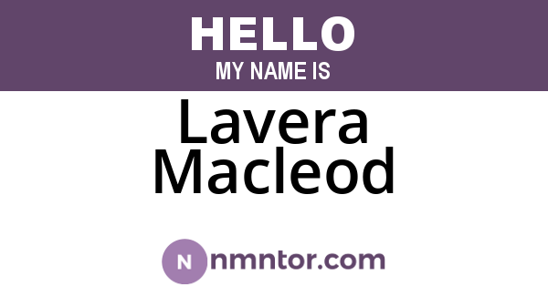 Lavera Macleod