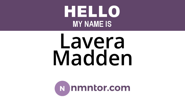 Lavera Madden