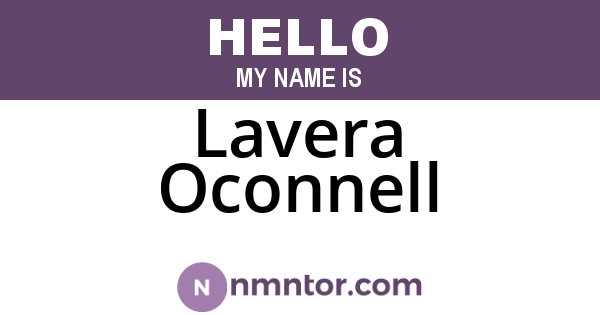 Lavera Oconnell