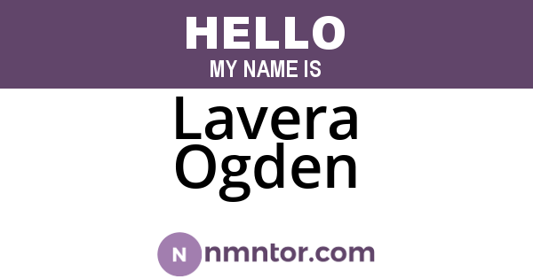 Lavera Ogden