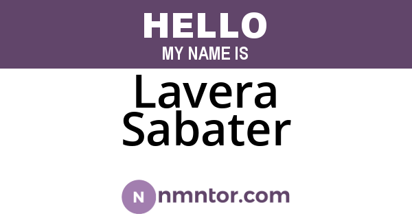 Lavera Sabater