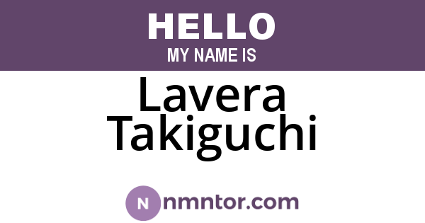 Lavera Takiguchi