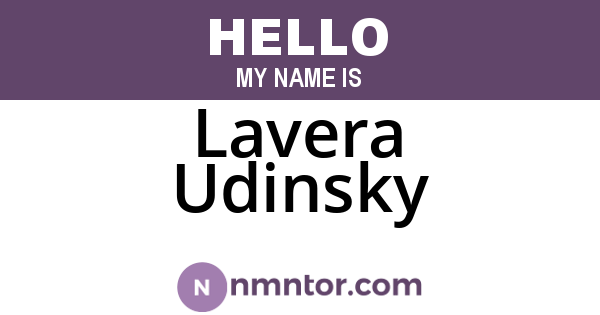 Lavera Udinsky