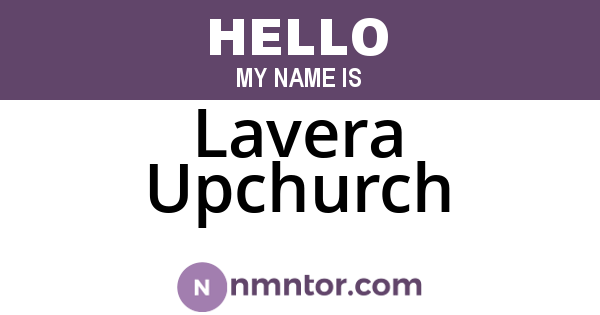 Lavera Upchurch