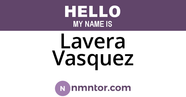 Lavera Vasquez