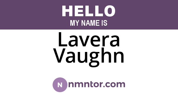 Lavera Vaughn