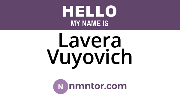 Lavera Vuyovich