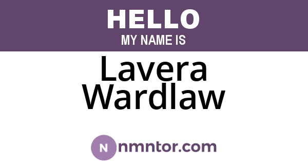 Lavera Wardlaw