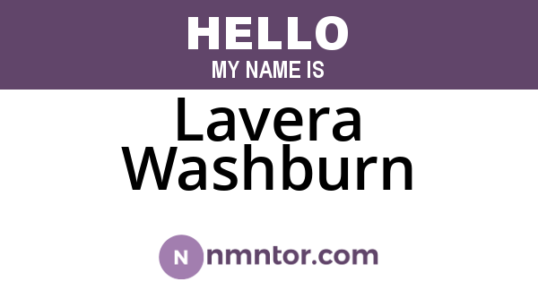 Lavera Washburn