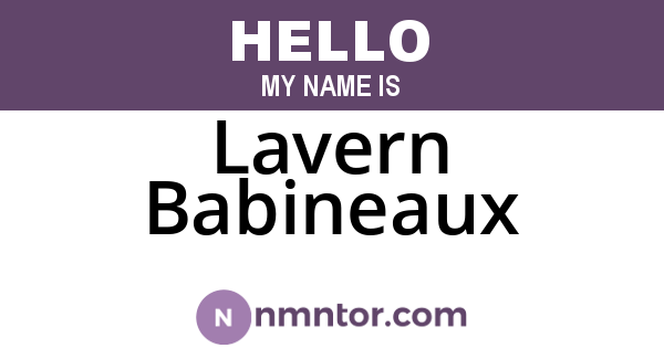 Lavern Babineaux