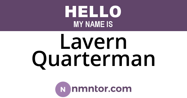 Lavern Quarterman