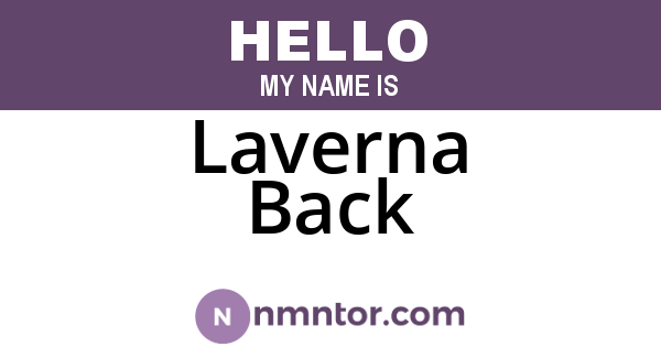 Laverna Back