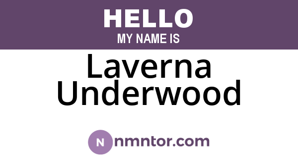 Laverna Underwood