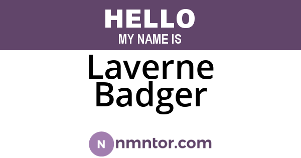 Laverne Badger