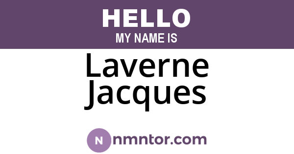 Laverne Jacques