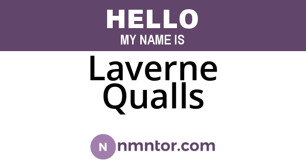 Laverne Qualls