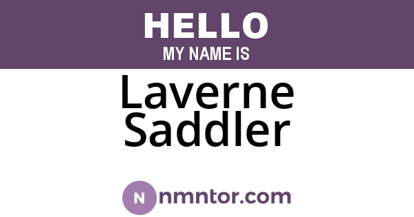 Laverne Saddler