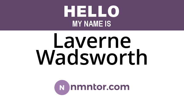 Laverne Wadsworth