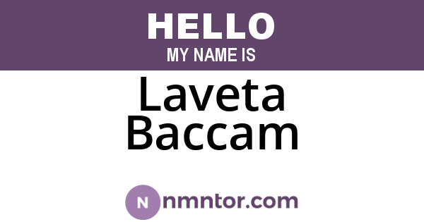 Laveta Baccam