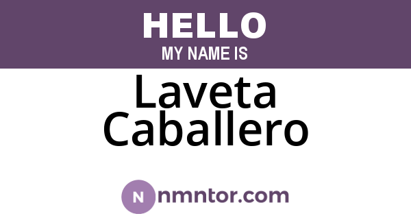 Laveta Caballero