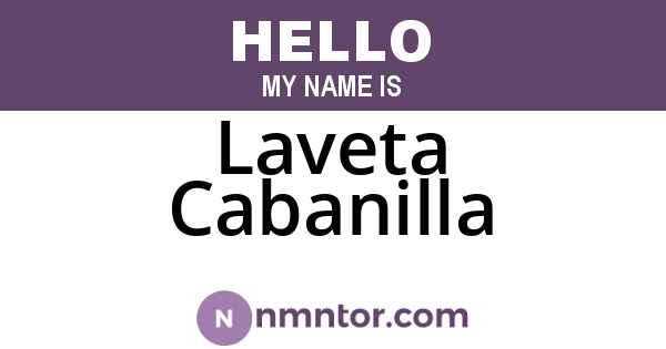 Laveta Cabanilla