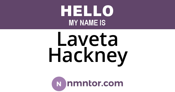 Laveta Hackney