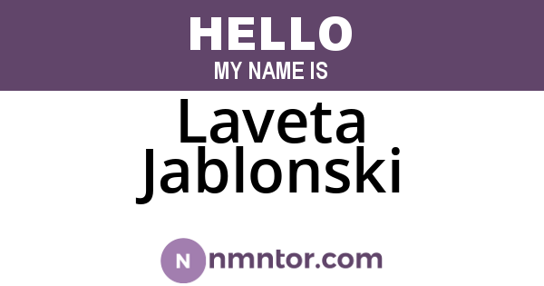 Laveta Jablonski