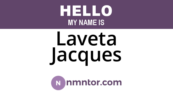 Laveta Jacques