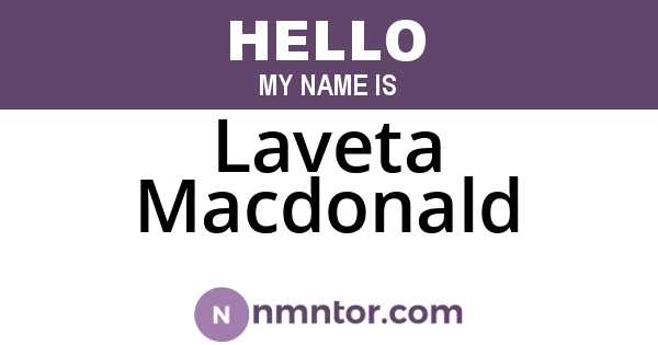Laveta Macdonald