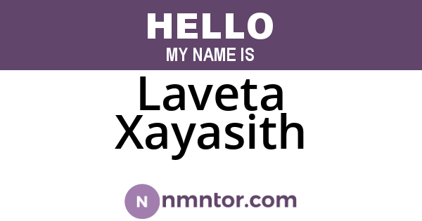 Laveta Xayasith