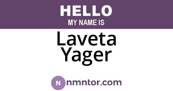 Laveta Yager