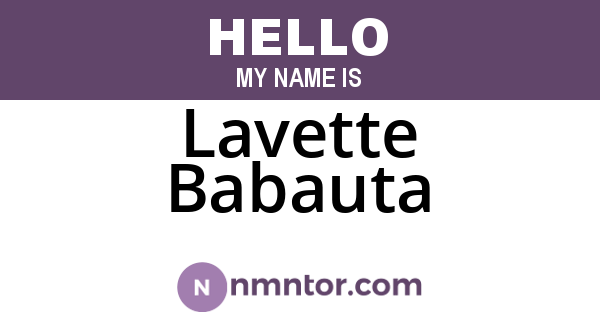 Lavette Babauta
