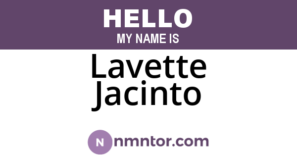 Lavette Jacinto